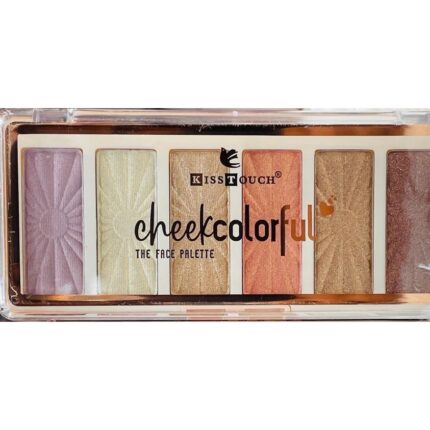 Kiss Touch 6 Color Makeup Blush On Kit blusher palette