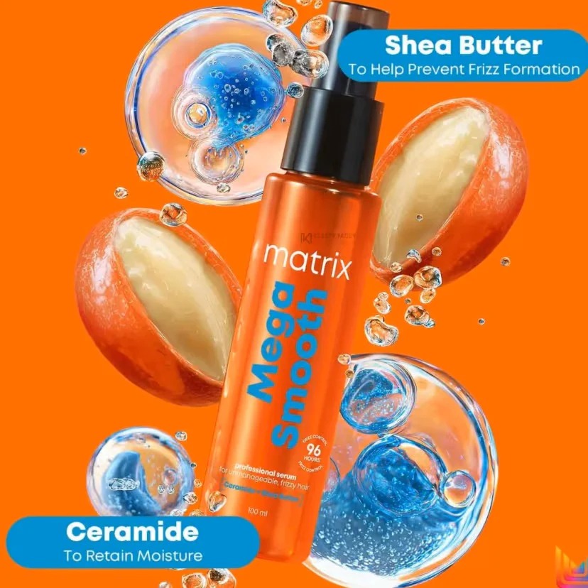 MATRIX Mega Smooth Anti-Frizz Serum with Shea Butter and Ceramides 100ml