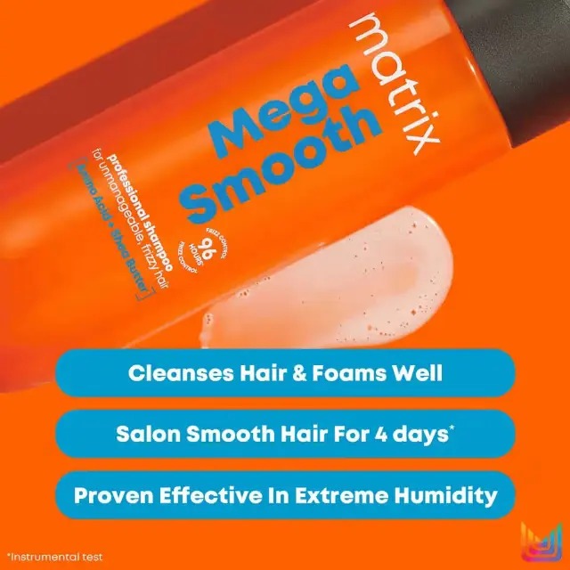 Matrix Mega Smooth Professional Shampoo with Shea Butter & Amino Acids 200ml