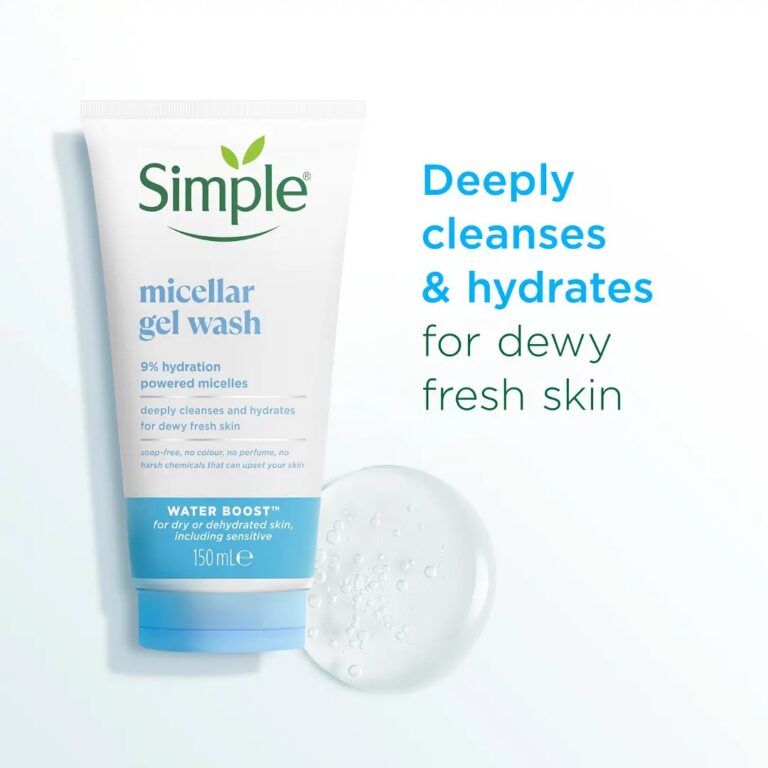 Simple Water Boost Micellar Facial Gel Wash 150ml