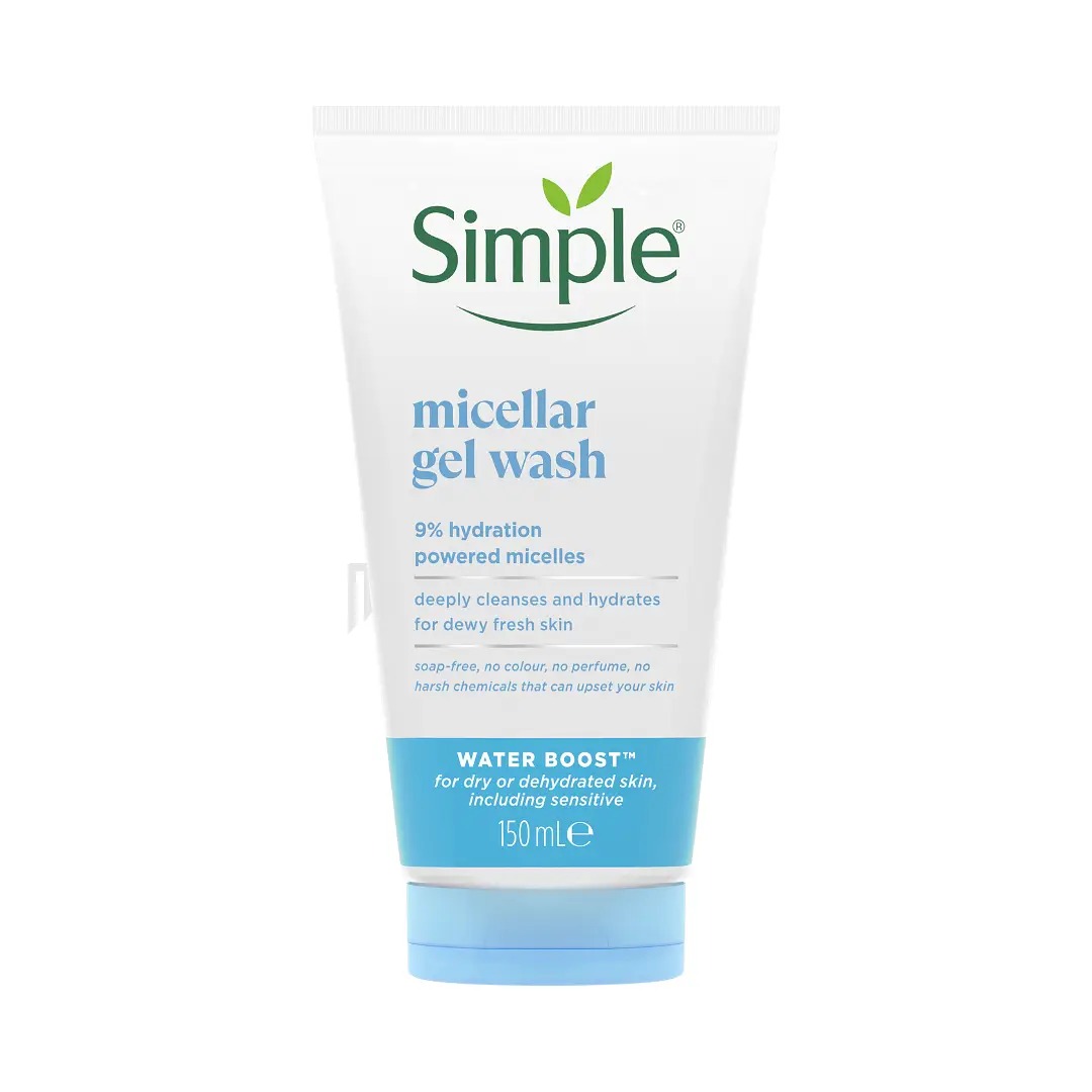Simple Water Boost Micellar Facial Gel Wash 150ml Simple Water Boost Micellar Facial Gel Wash 150ml