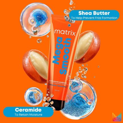 Matrix Mega Smooth Conditioner with Shea Butter and Ceramides for Frizzy Hair