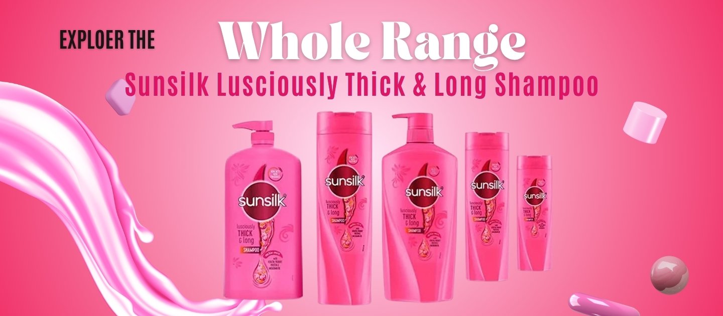 Sunsilk Lusciously Thick & Long Shampoo - Sparkle Beauty & Care