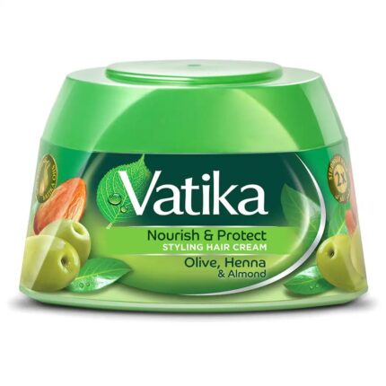 Vatika Nourish & Protect Styling Hair Cream with Olive Henna & Almond