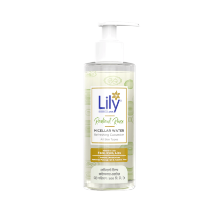 Lily Radiant Rinse Micellar Water with Refreshing Cucumber - 200ml