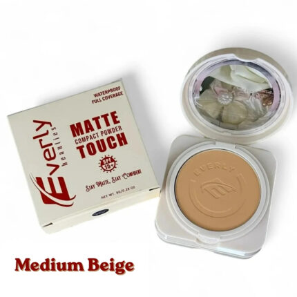 Everly Beauties Matte Compact Powder SPF15+ #Medium Beige
