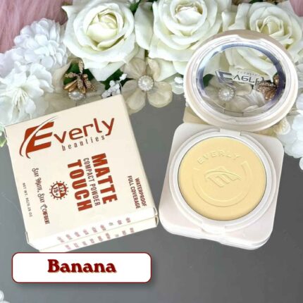 Everly Beauties Matte Compact Powder SPF15 Banana