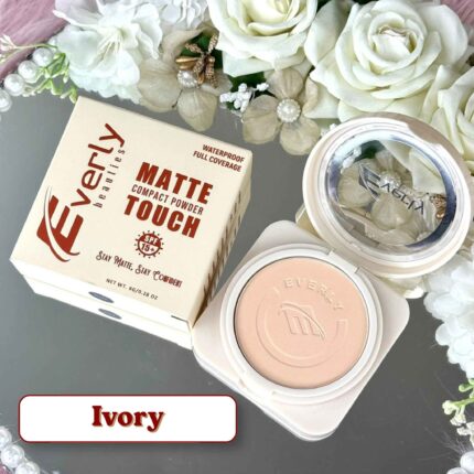 Everly Beauties Matte Compact Powder SPF15 Ivory